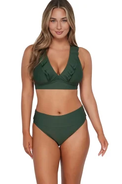 Willa Wireless Bralette Bikini Top (D+ Cup)