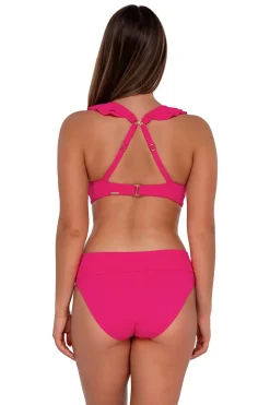Willa Wireless Bralette Bikini Top (D+ Cup)