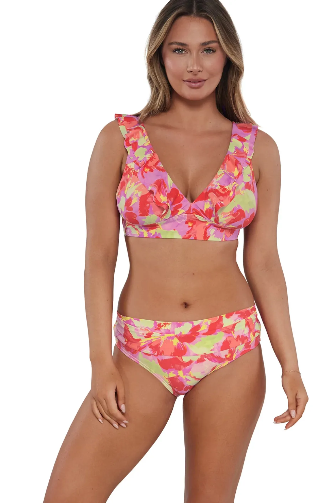 Willa Wireless Bralette Bikini Top (D+ Cup)